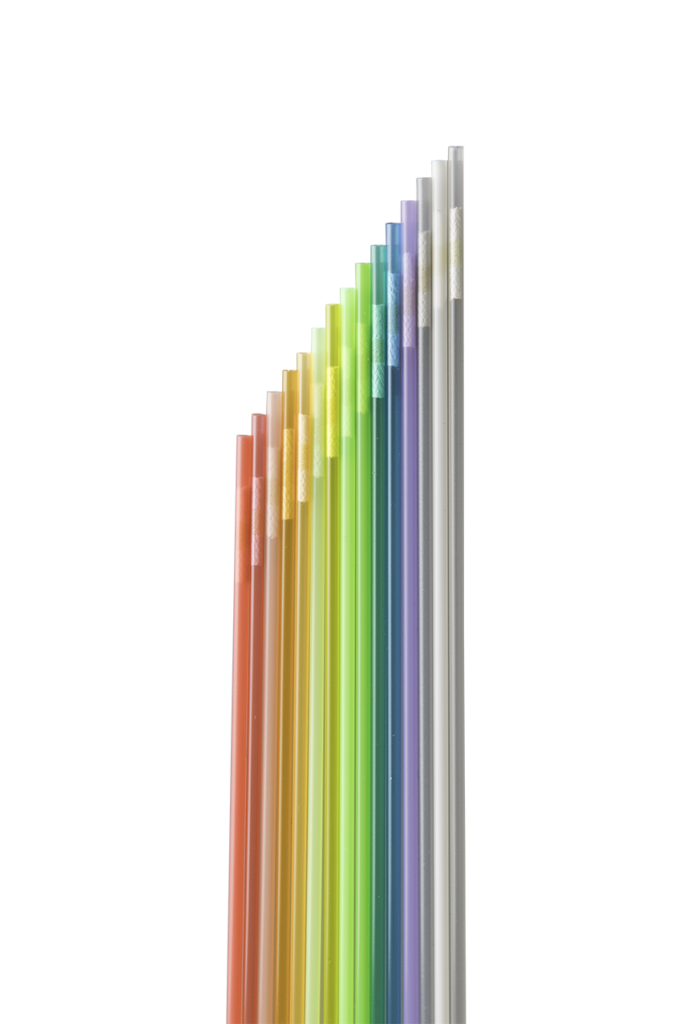 TBS STRAWS 0.25ML FLUORO ORANGE – (PACK OF 2000)