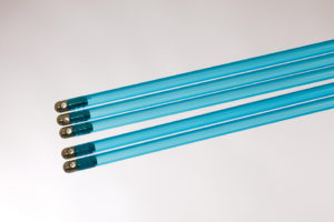 MINITURIZED T'FER SHEATH W/METALLIC TIP BLUE 3.0MM (PACK OF 5)