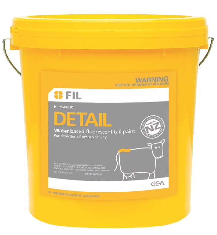 Yellow FiL Detail tail paint 10 Litre pail – Water Based