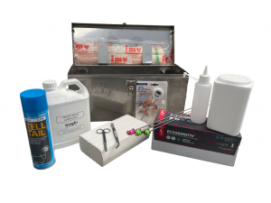 Complete Insemination kit in Stainless Steel Kitbox