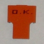 Cane tab to label ampoule cane – ORANGE - Image 1