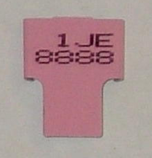 Cane tab to label ampoule cane - PINK