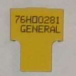 Cane tab to label ampoule cane – YELLOW - Image 1