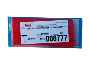 IMV Identification rod or marker rod for semen straw identification - Red