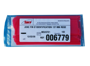 IMV Identification rod or marker rod for semen straw identification - Pink or Rose