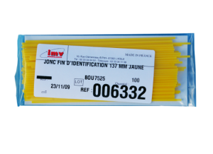 IMV Identification rod or marker rod for semen straw identification - Yellow