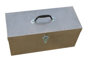 AI Empty Kitbox only - Stainless Steel - Dividers in place - Make up your own kit
