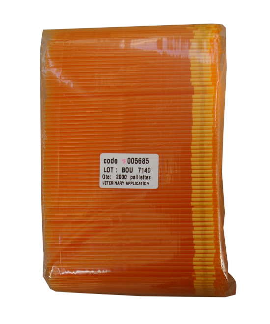 AI straws – IMV 005685 0.5ml (1/2cc) Pastel Orange 2000 pack