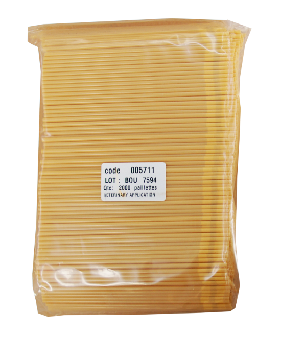 AI straws IMV 005711 0.5ml (1/2cc) Putty coloured 2000 pack