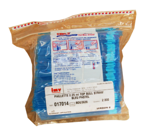 AI straws - IMV 017014 0.25ml (1/4cc)Top Bull Straw Pastel Blue 2000 pack