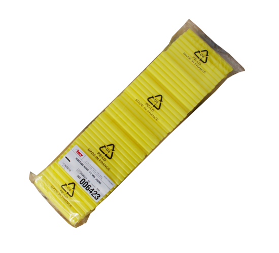 AI straw storage goblet – round – 9.2mm IMV Visotube – Yellow (pack of 300)